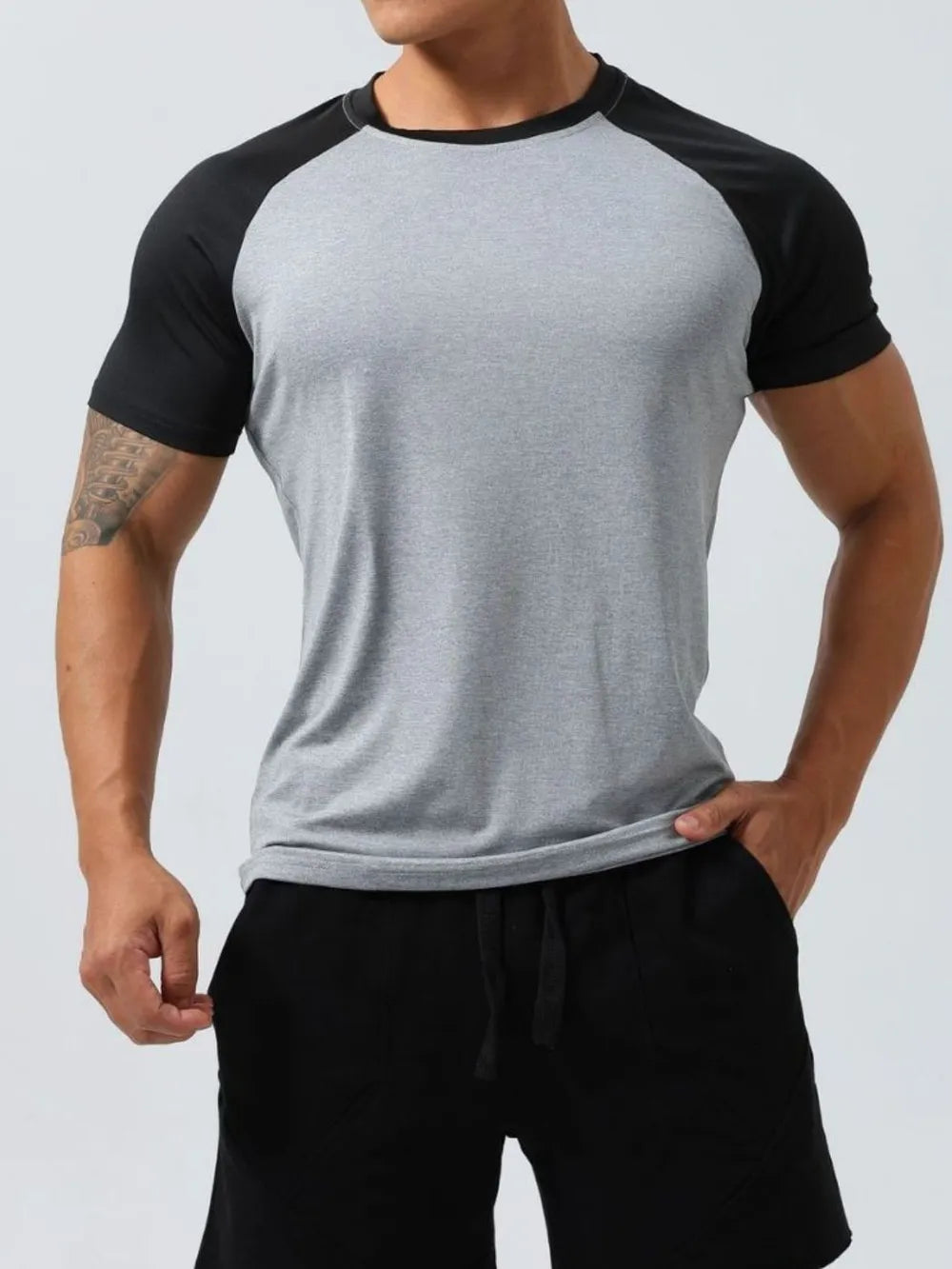 Men's Plus Size Round Neck Short Sleeve T-Shirt