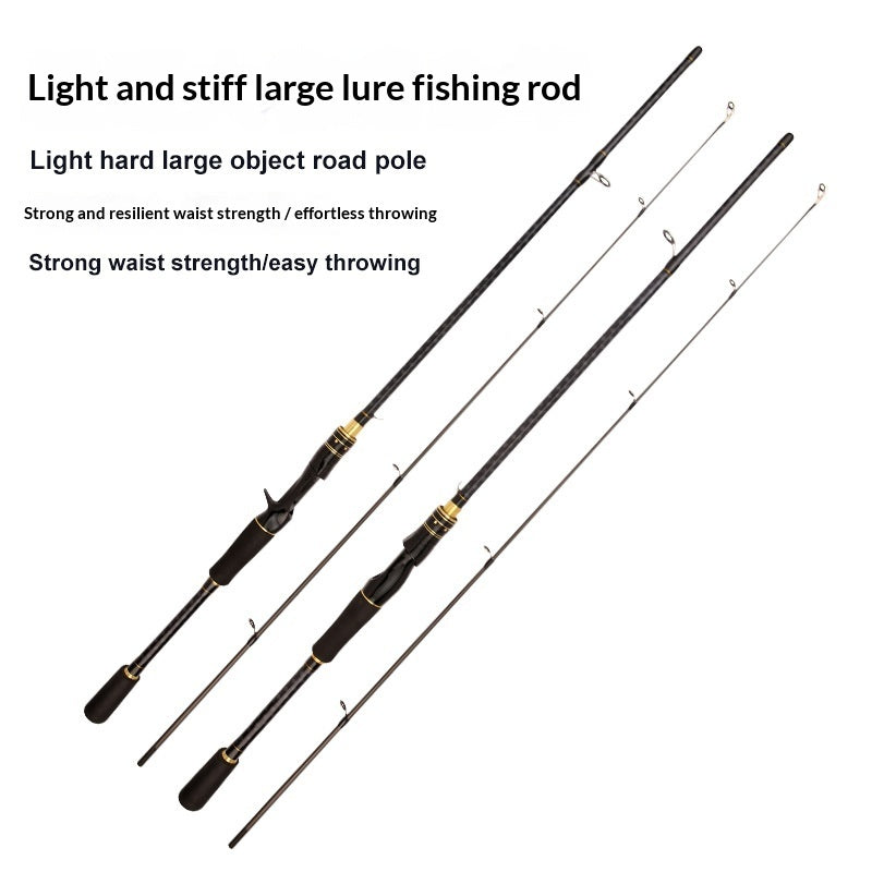 Carbon Fiber Straight-handle Gun-handle Fishing Rod