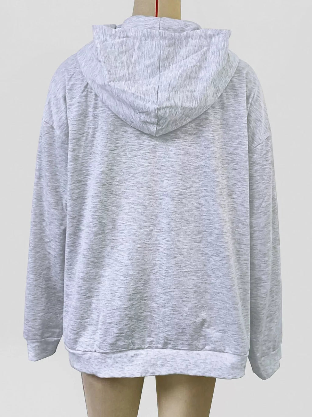 Letter Graphic Zip-Up Hoodie