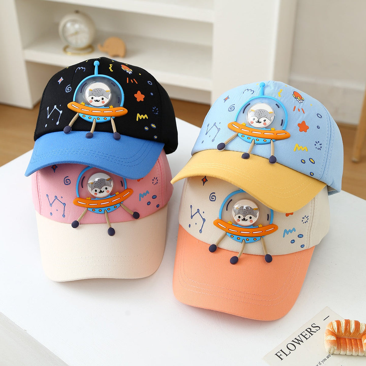 Summer Children's Baseball Cap For Boys - Cute Cartoon Space Astronaut Children's Baseball Cap For Kids Aged 3-6, Sun Protection For Children