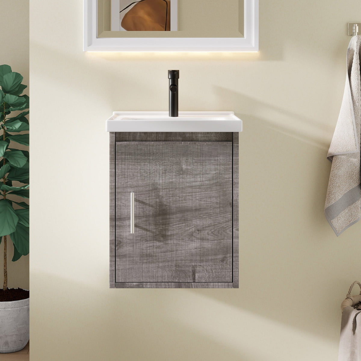 16" Floating Bathroom Vanity