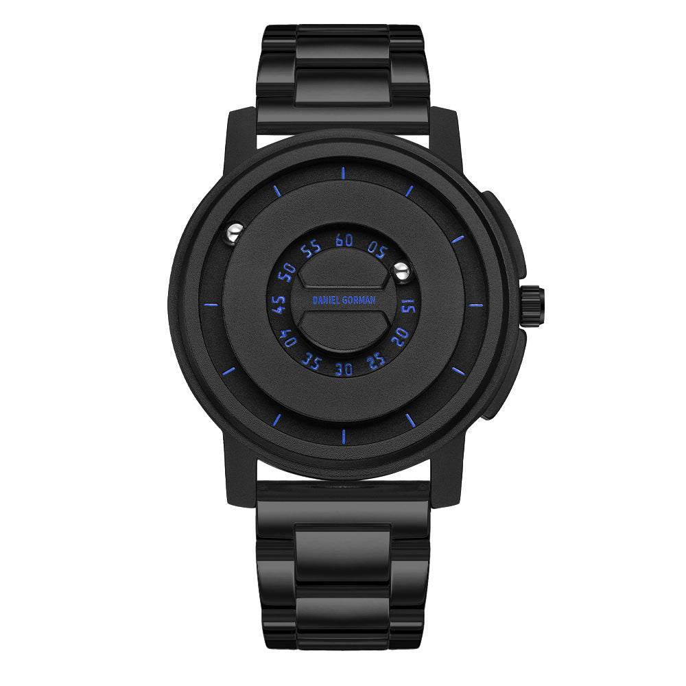 Brand-name Steel-band Sports Magnetic-levitation Silicone-ball Electronic Mens Watch