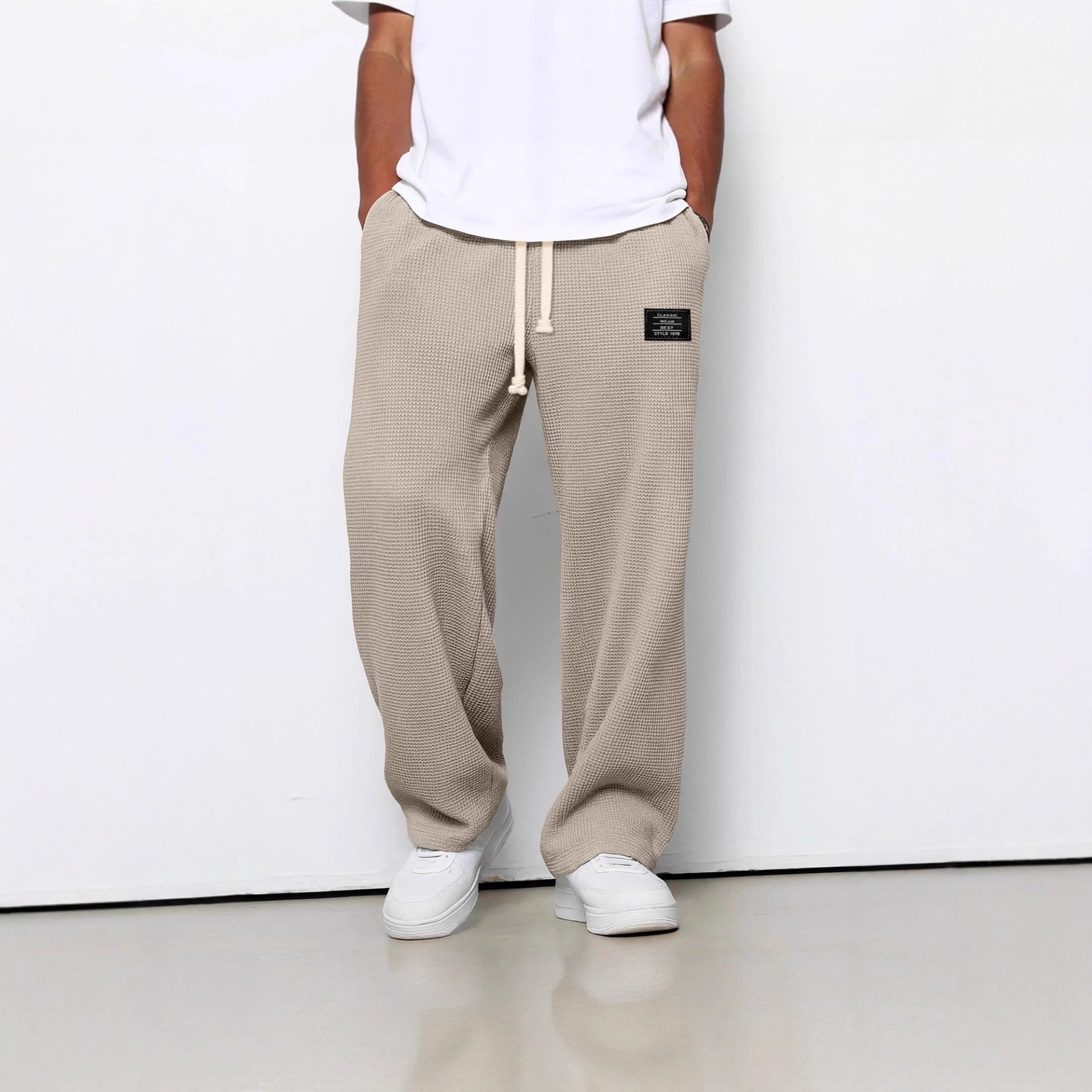 Men's Spring And Autumn Fashion Brand Loose Drooping Straight Exercise Casual Pants