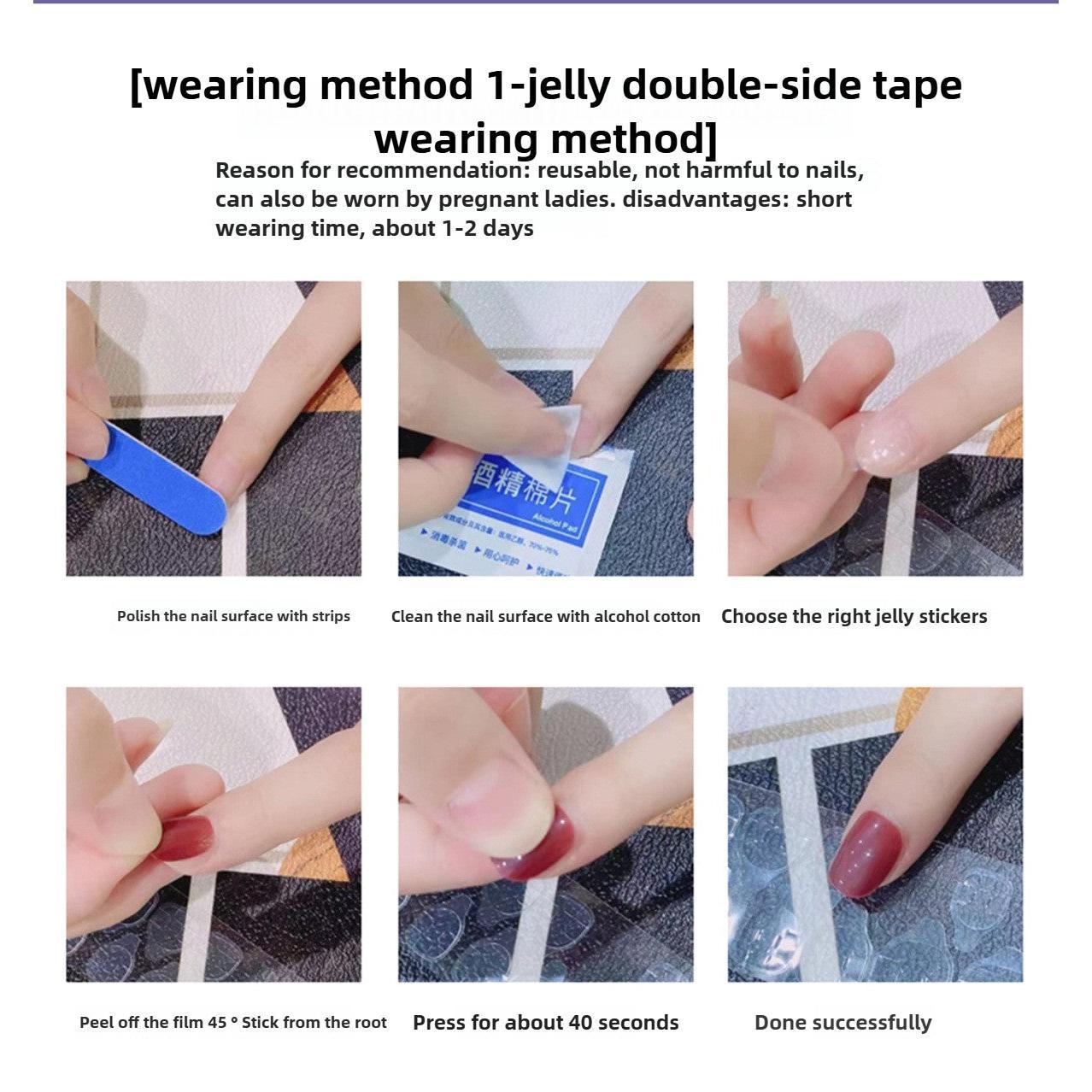 1046- Handmade press on nails fake nails removable Handmade Drawing Nails