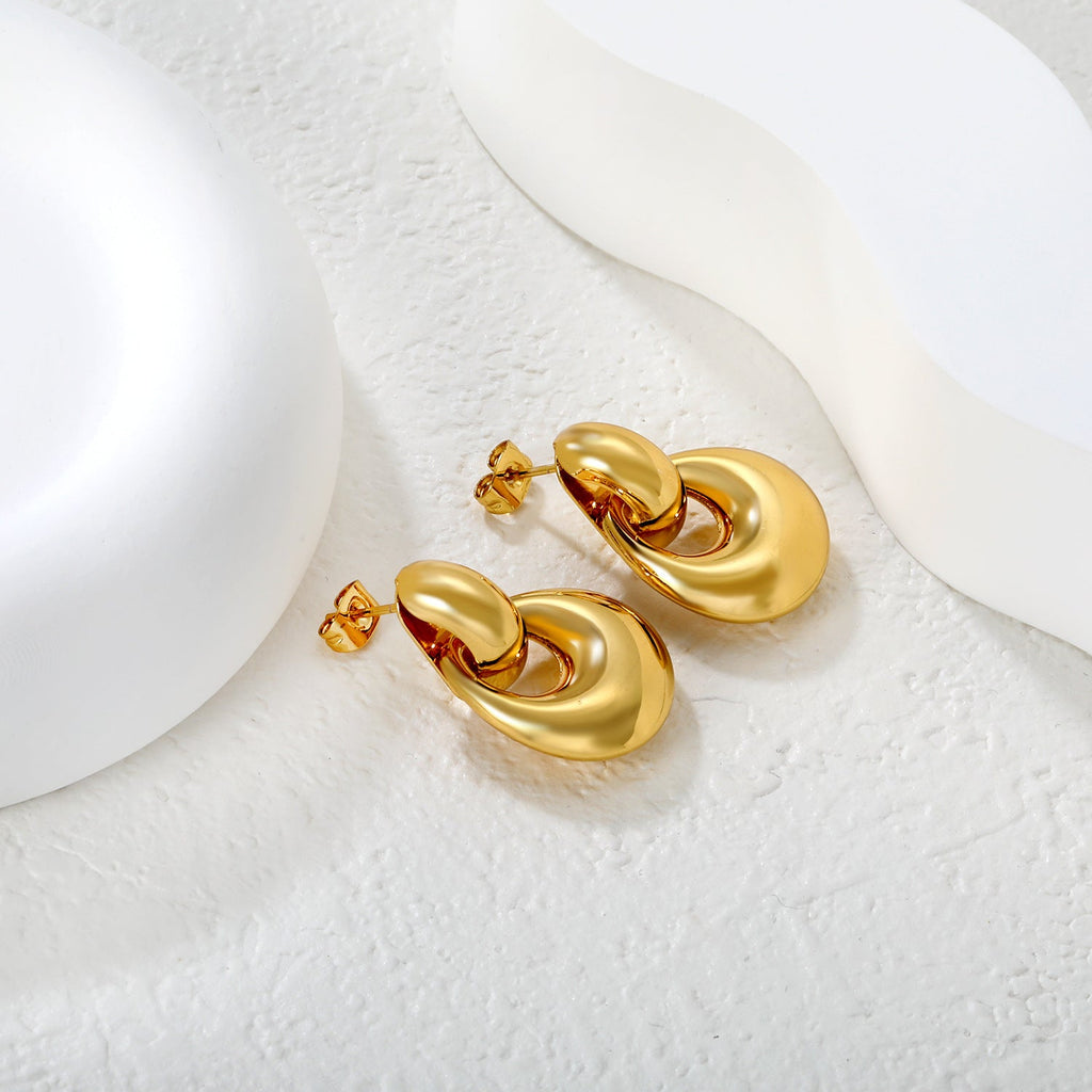 Creative Design Handbag Chain Tassel Earrings