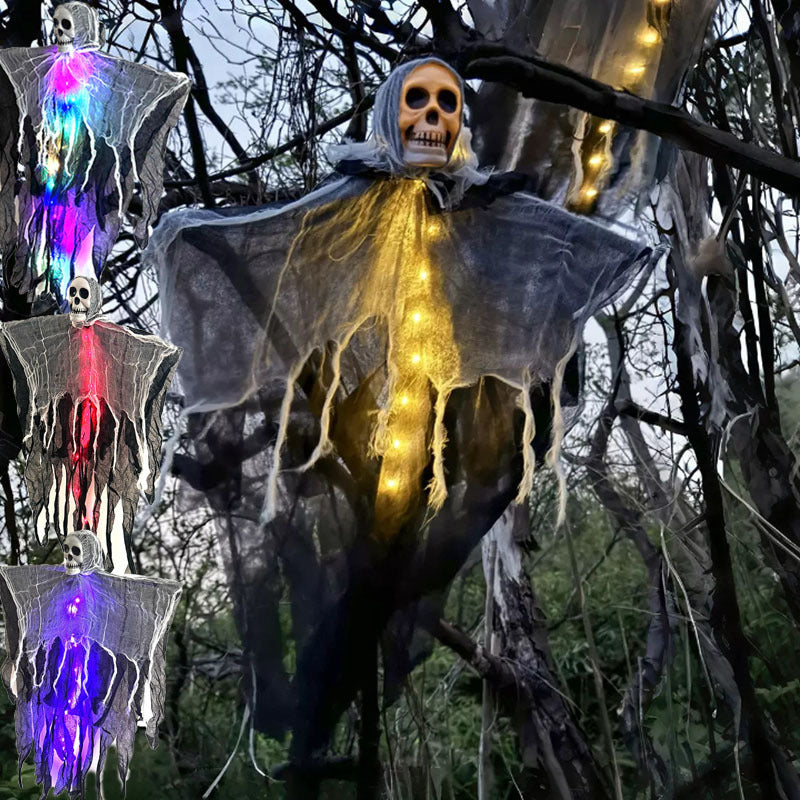 Halloween Decorations Horror Hanging Ghost Skull Skeleton Prop Perfect For Home Outdoor Yard Party Supplies Festival Decorations