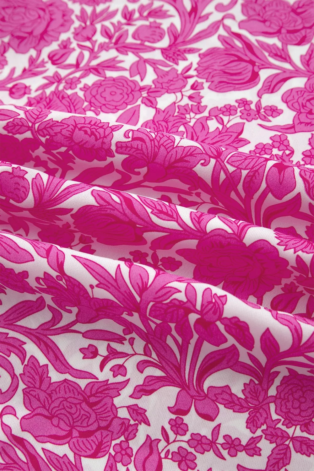 Floral Print Ruffle Cap Sleeve Dress