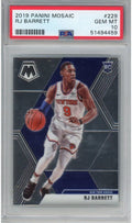 Graded 2019-20 Panini Mosaic R.J. RJ Barrett #229 Rookie RC Basketball Card PSA 10 Gem Mint