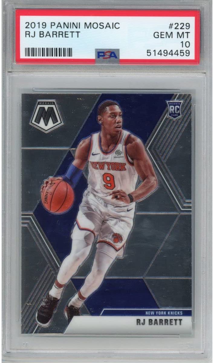 Graded 2019-20 Panini Mosaic R.J. RJ Barrett #229 Rookie RC Basketball Card PSA 10 Gem Mint