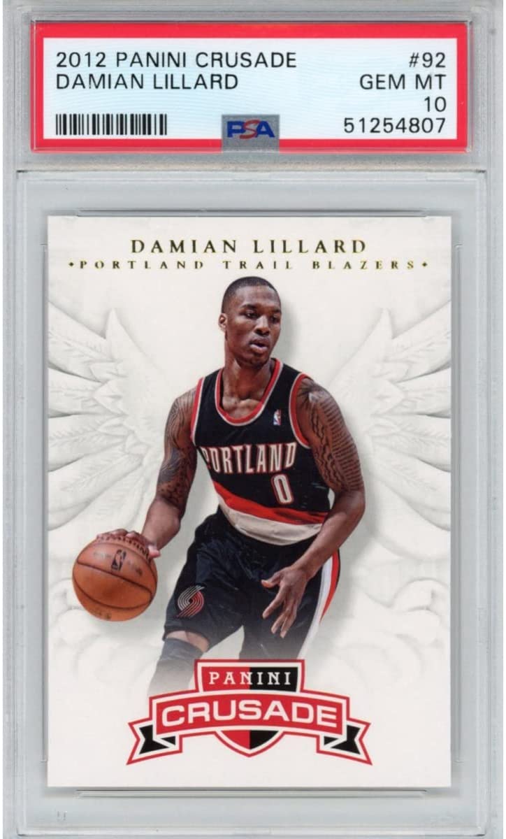 Graded 2012-13 Panini Crusade Damian Lillard #92 Rookie RC Basketball Card PSA 10 Gem Mint