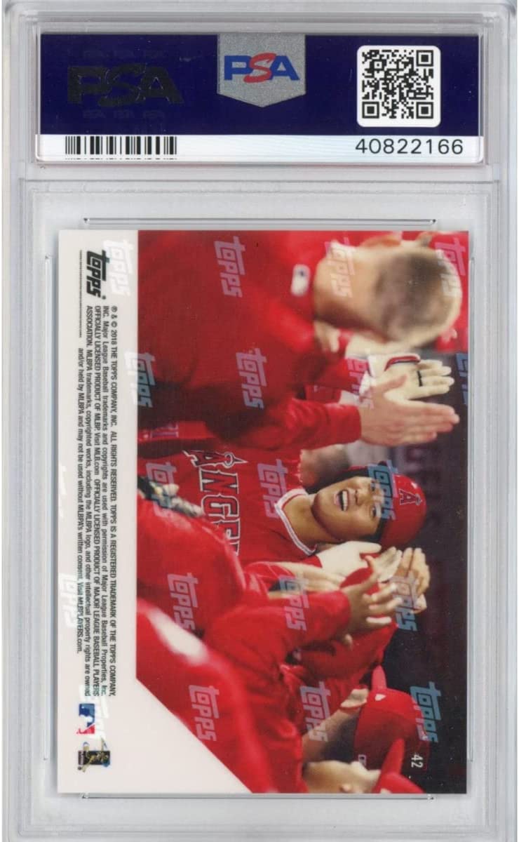 Graded 2018 Topps Now Shohei Ohtani #42 Rookie RC Baseball Card PSA 10 Gem Mint