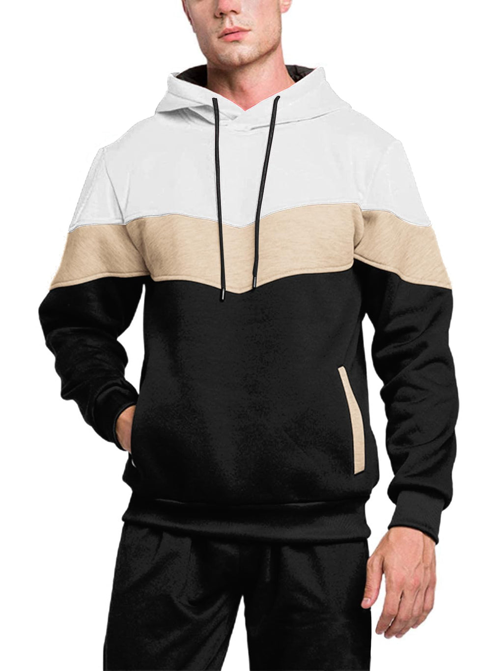 Riskrole Men's Hoodie Tracksuit 2 Pieces Set Athletic Casual Hooded Sweatshirt and Joggers Set Sweatsuit Outfits