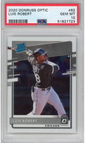 Graded 2020 Panini Donruss Optic Luis Robert #62 Rookie RC Baseball Card PSA 10 Gem Mint