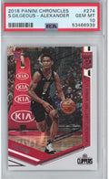 Graded 2018-19 Panini Chronicles Shai Gilgeous-Alexander #274 Rookie RC Basketball Card PSA 10 Gem Mint