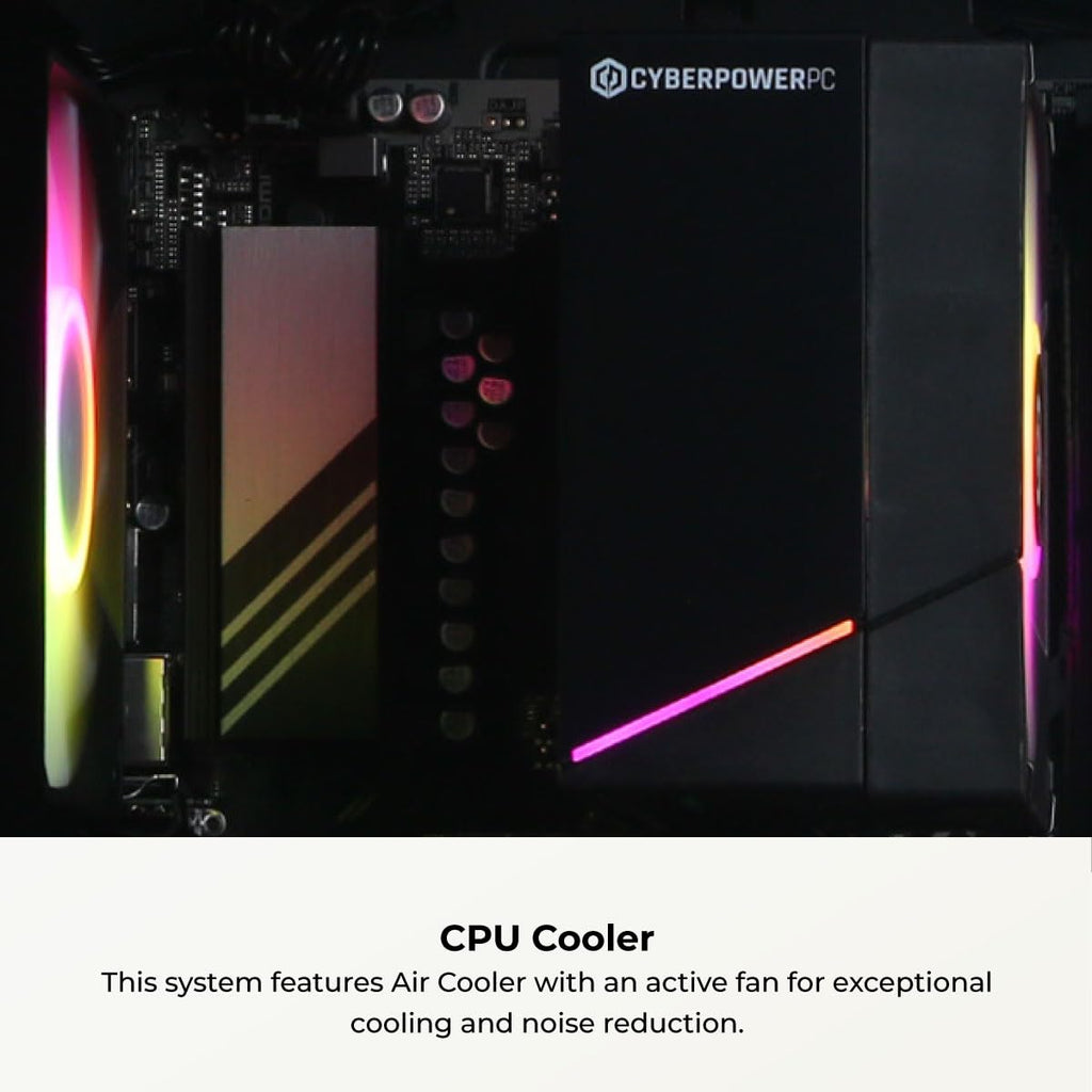 CyberPowerPC Gamer Master Gaming PC, AMD Ryzen 7 8700F 4.1GHz, GeForce RTX 5060 Ti 8GB, 16GB DDR5, 1TB PCIe 4.0 SSD, WiFi Ready & Windows 11 Home (GMA2900A2)