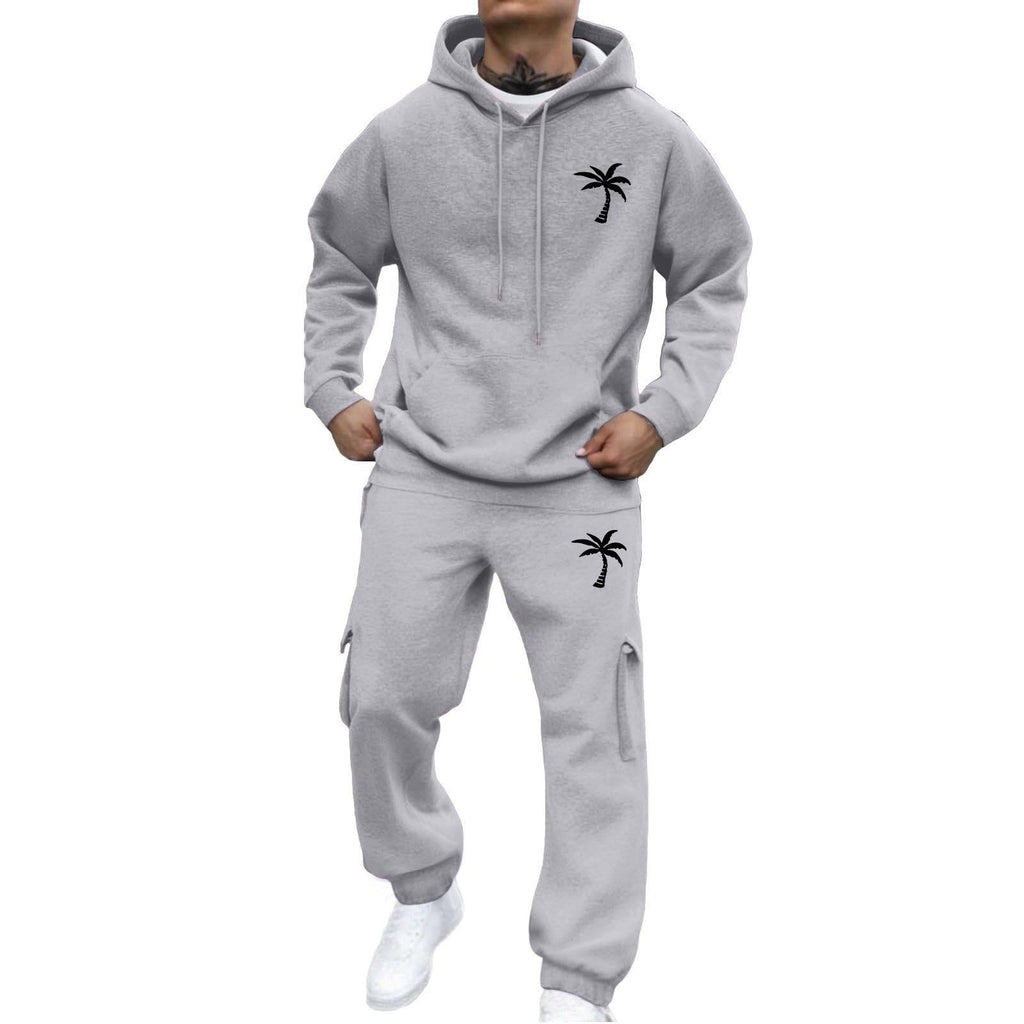 Men's 2 Piece Outfits Hoodie Sweatshirt Tracksuit & Joggers Sweatpants Sweatsuit Set