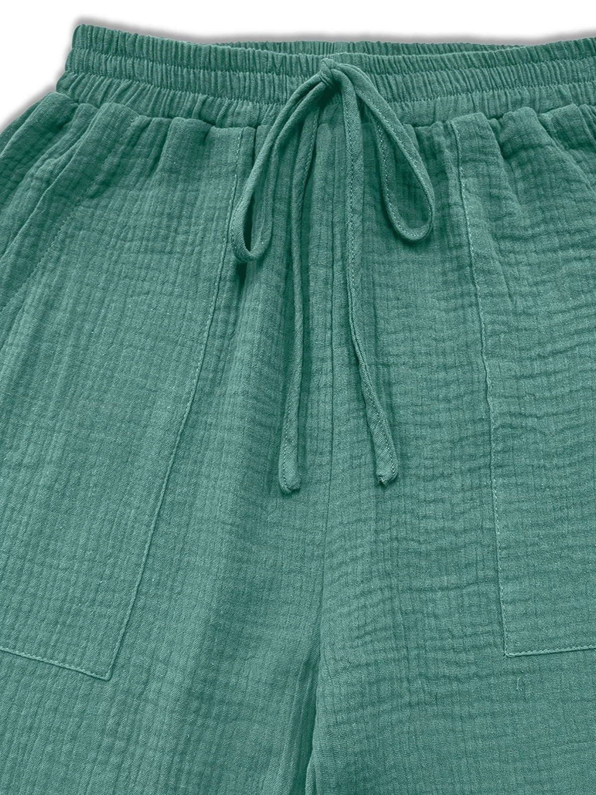 Loose Fit Gauze Drawstring Pants