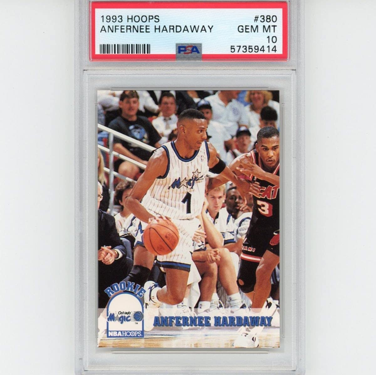 Graded 1993-94 Hoops Anfernee Penny Hardaway #380 Rookie RC Basketball Card PSA 10 Gem Mint