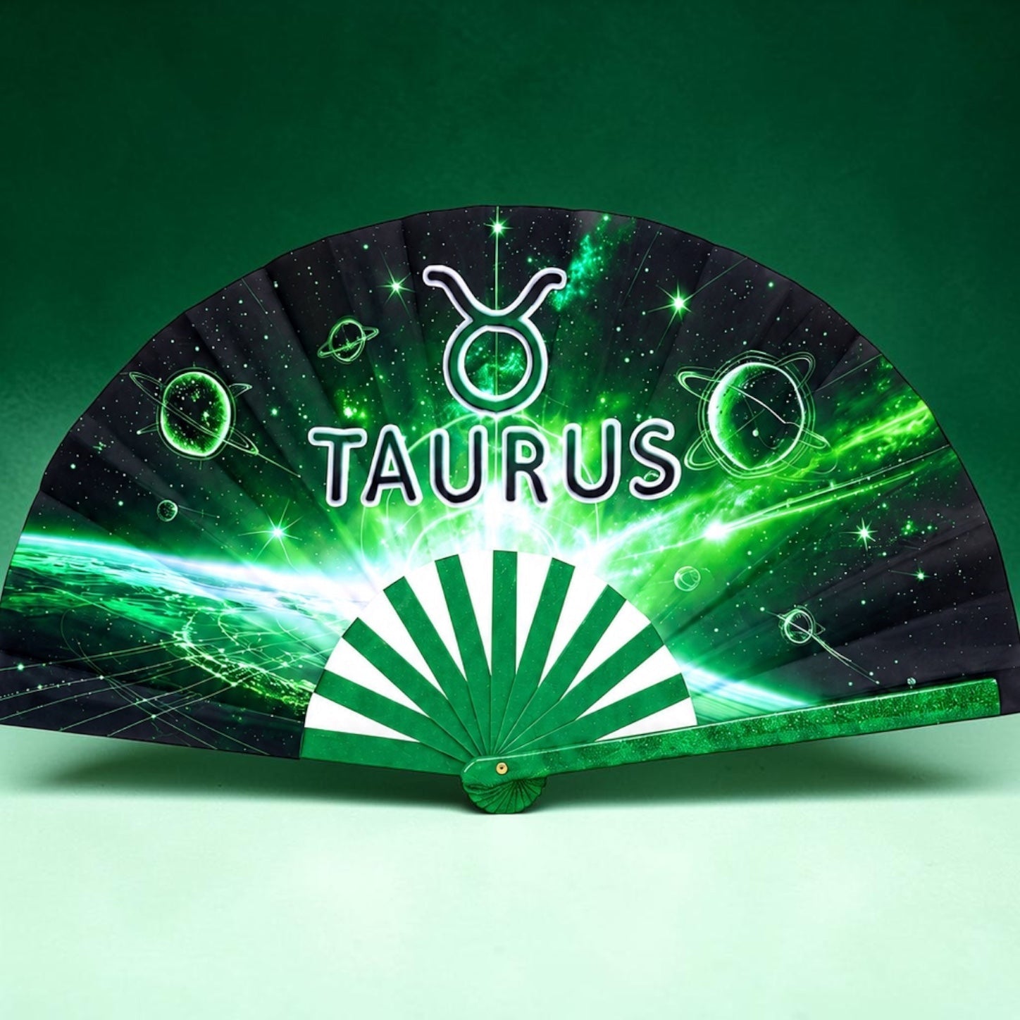 Taurus Zodiac Folding Clack Fan
