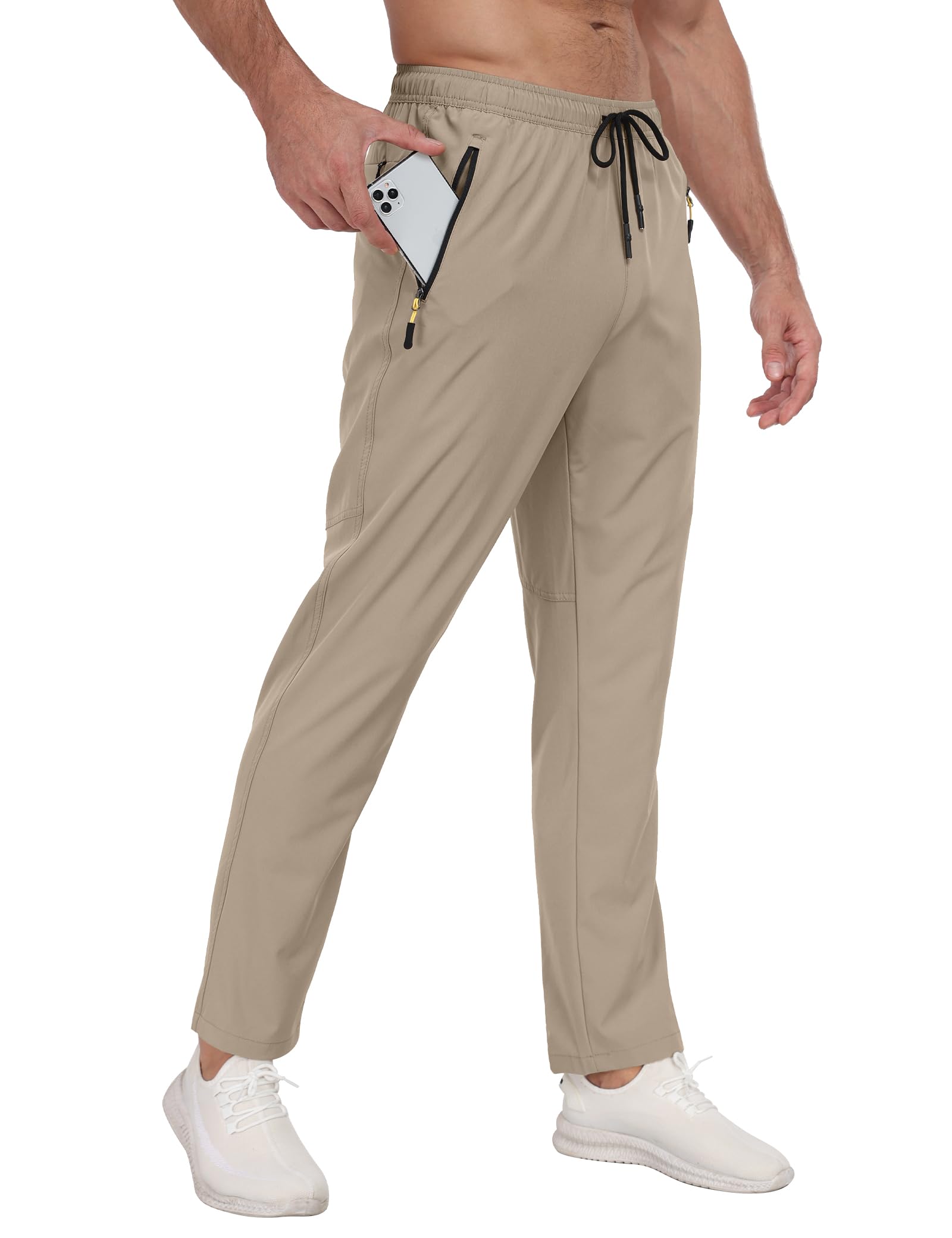 Zoofly Men's Sweatpants Athletic Pants Breathable Quick Dry Water Resistant Jogger Track Pants Workout Hiking Pants