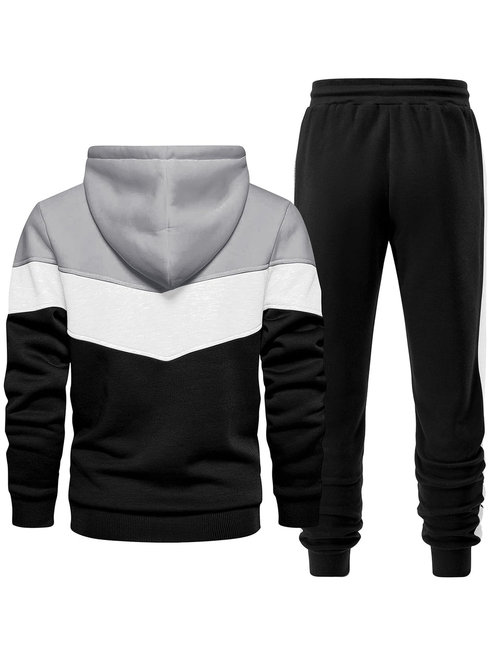 Riskrole Men's Hoodie Tracksuit 2 Pieces Set Athletic Casual Hooded Sweatshirt and Joggers Set Sweatsuit Outfits