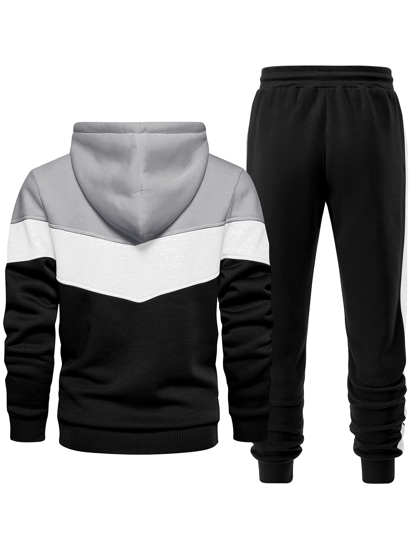 Riskrole Men's Hoodie Tracksuit 2 Pieces Set Athletic Casual Hooded Sweatshirt and Joggers Set Sweatsuit Outfits