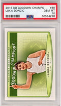 Graded 2019 Upper Deck UD Goodwin Champions Luka Doncic #80 Rookie RC Basketball Card PSA 10 Gem Mint