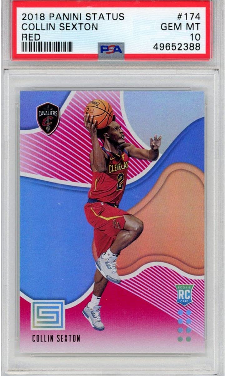 Graded 2018-19 Panini Status Collin Sexton #174 Red Rookie RC Basketball Card PSA 10 Gem Mint