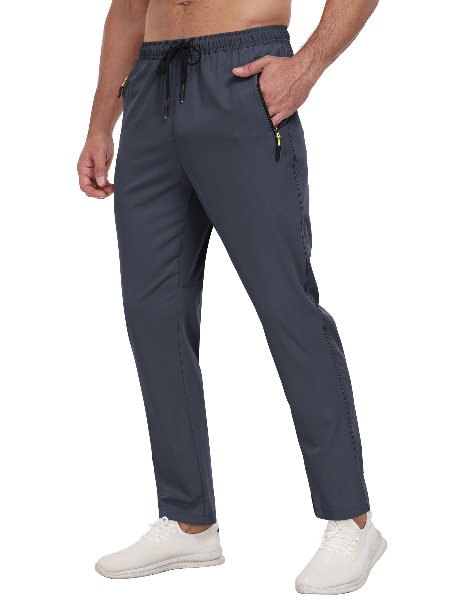 Zoofly Men's Sweatpants Athletic Pants Breathable Quick Dry Water Resistant Jogger Track Pants Workout Hiking Pants