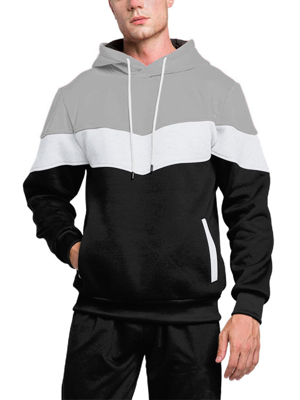 Riskrole Men's Hoodie Tracksuit 2 Pieces Set Athletic Casual Hooded Sweatshirt and Joggers Set Sweatsuit Outfits