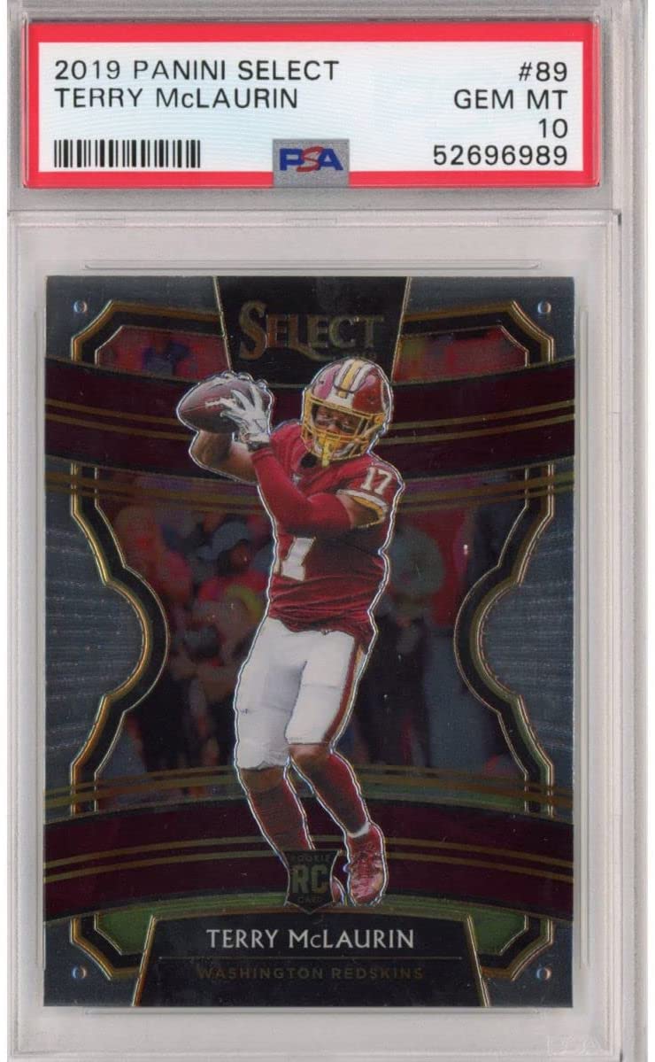 Graded 2019 Panini Select Terry McLaurin #89 Rookie RC Football Card PSA 10 Gem Mint