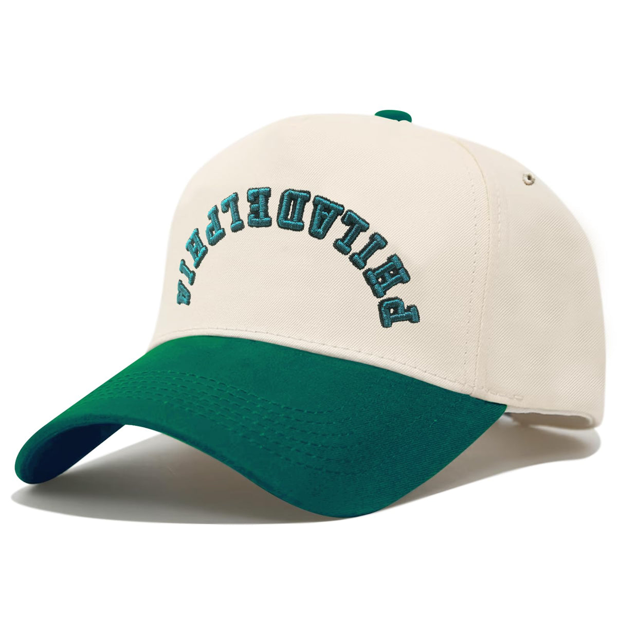 3D Embroidered Upside-Down City Adjustable Baseball Cap