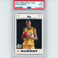 Graded 2007-08 Topps Kevin Durant #2 White Border Rookie RC Basketball Card PSA 9 Mint