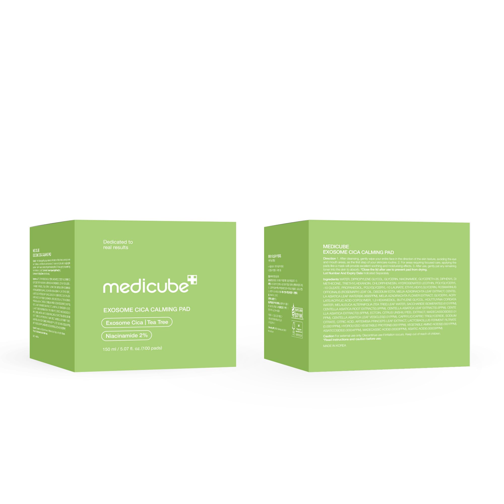 medicube Toner Pads Zero Pore Pad 2.0 | Dual-Textured Facial Pad for Exfoliation and Pore Care with 4.5% AHA Lactic Acid, 0.45% BHA Salicylic Acid | Ideal for All, Korean Skin Care, 70 Pads (1 Pack)