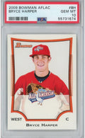 Graded 2009 Topps Bowman Aflac Bryce Harper #BH Rookie RC Baseball Card PSA 10 Gem Mint