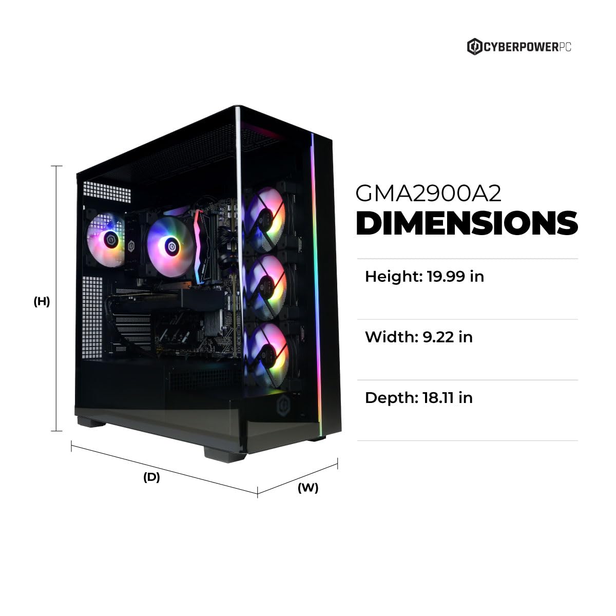 CyberPowerPC Gamer Master Gaming PC, AMD Ryzen 7 8700F 4.1GHz, GeForce RTX 5060 Ti 8GB, 16GB DDR5, 1TB PCIe 4.0 SSD, WiFi Ready & Windows 11 Home (GMA2900A2)