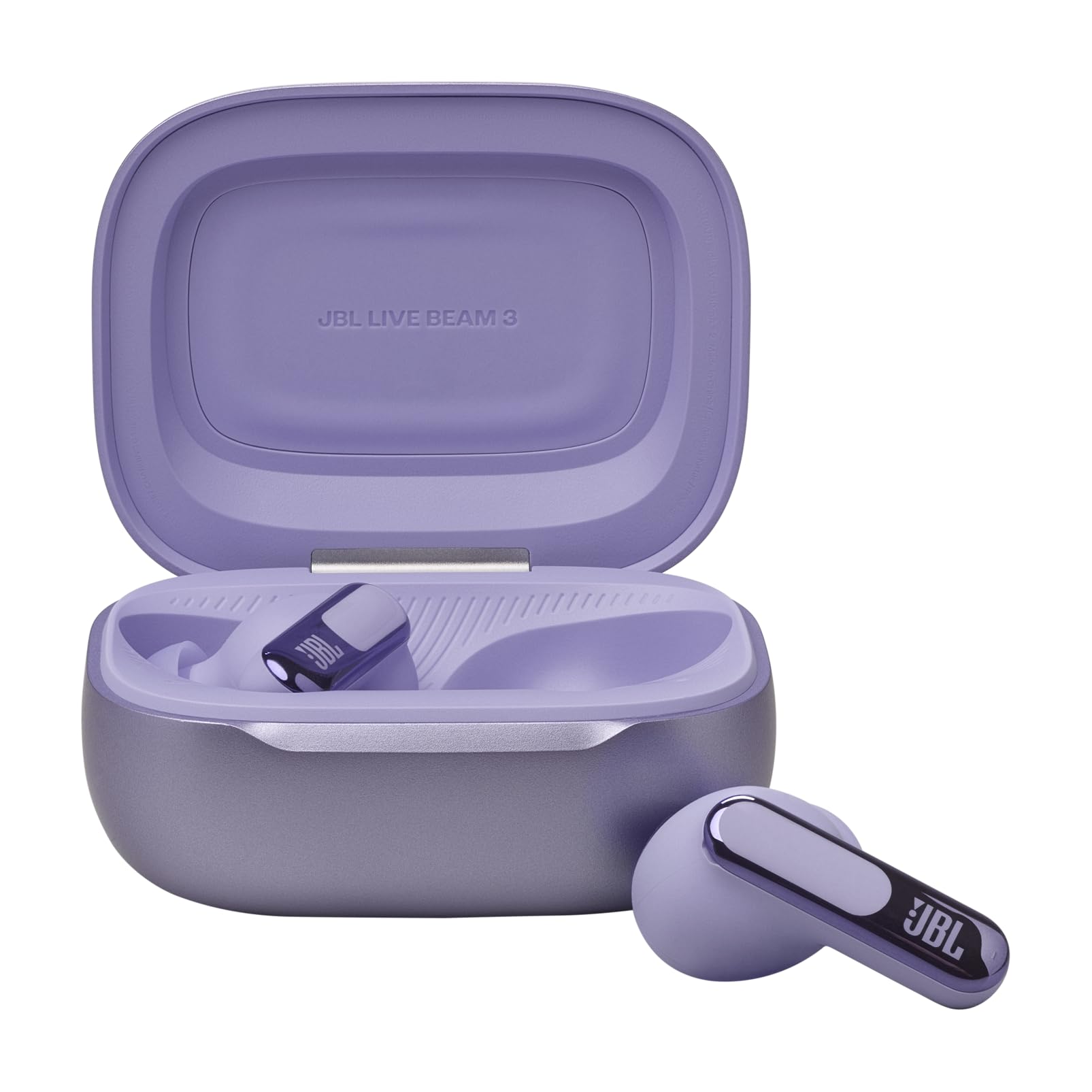 JBL Live Beam 3 - True Wireless Noise-Cancelling Stick-Closed Earbuds, 48Hrs Total Playback, Wireless Charging, 6 Mics for Perfect Calls, Multi-Point Connection, IP55 Waterproof and dustproof (Black)