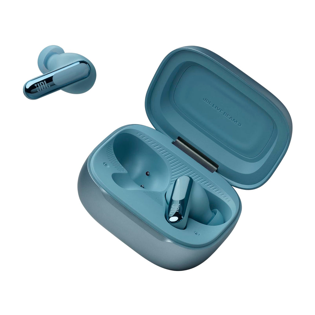 JBL Live Beam 3 - True Wireless Noise-Cancelling Stick-Closed Earbuds, 48Hrs Total Playback, Wireless Charging, 6 Mics for Perfect Calls, Multi-Point Connection, IP55 Waterproof and dustproof (Black)