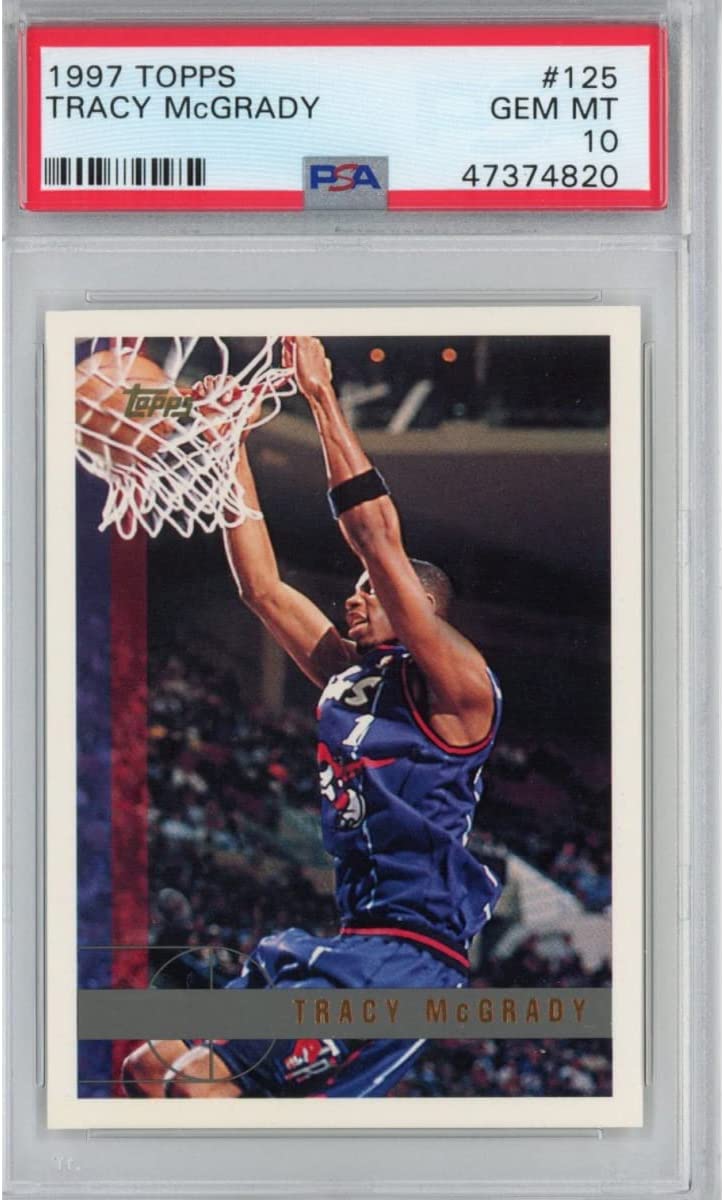 Graded 1997-98 Topps Tracy McGrady #125 Rookie RC Basketball Card PSA 10 Gem Mint
