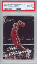 Graded 2019-20 Panini Chronicles Zion Williamson #143 Rookie RC Basketball Card PSA 10 Gem Mint