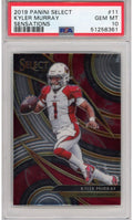 Graded 2019 Panini Select Kyler Murray #11 Sensations Rookie RC Football Card PSA 10 Gem Mint