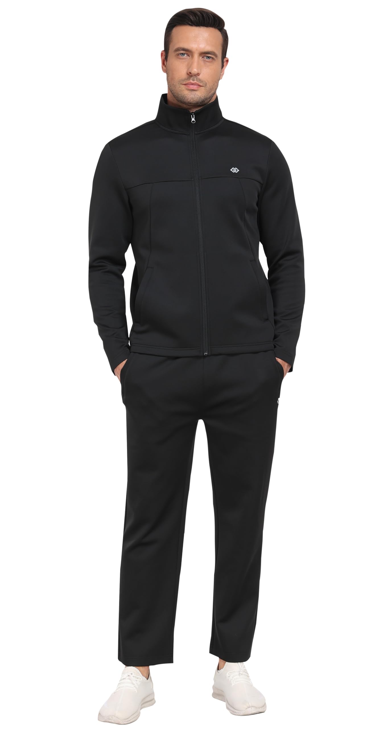 MoFiz Men's Tracksuits Set Long Sleeve Causal Full Zip Running Sports Sweatsuit For Men 2 Piece Outfits