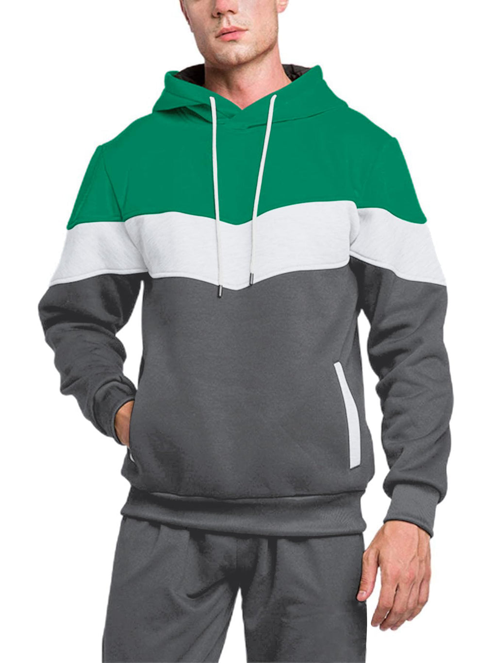 Riskrole Men's Hoodie Tracksuit 2 Pieces Set Athletic Casual Hooded Sweatshirt and Joggers Set Sweatsuit Outfits