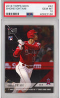 Graded 2018 Topps Now Shohei Ohtani #42 Rookie RC Baseball Card PSA 10 Gem Mint