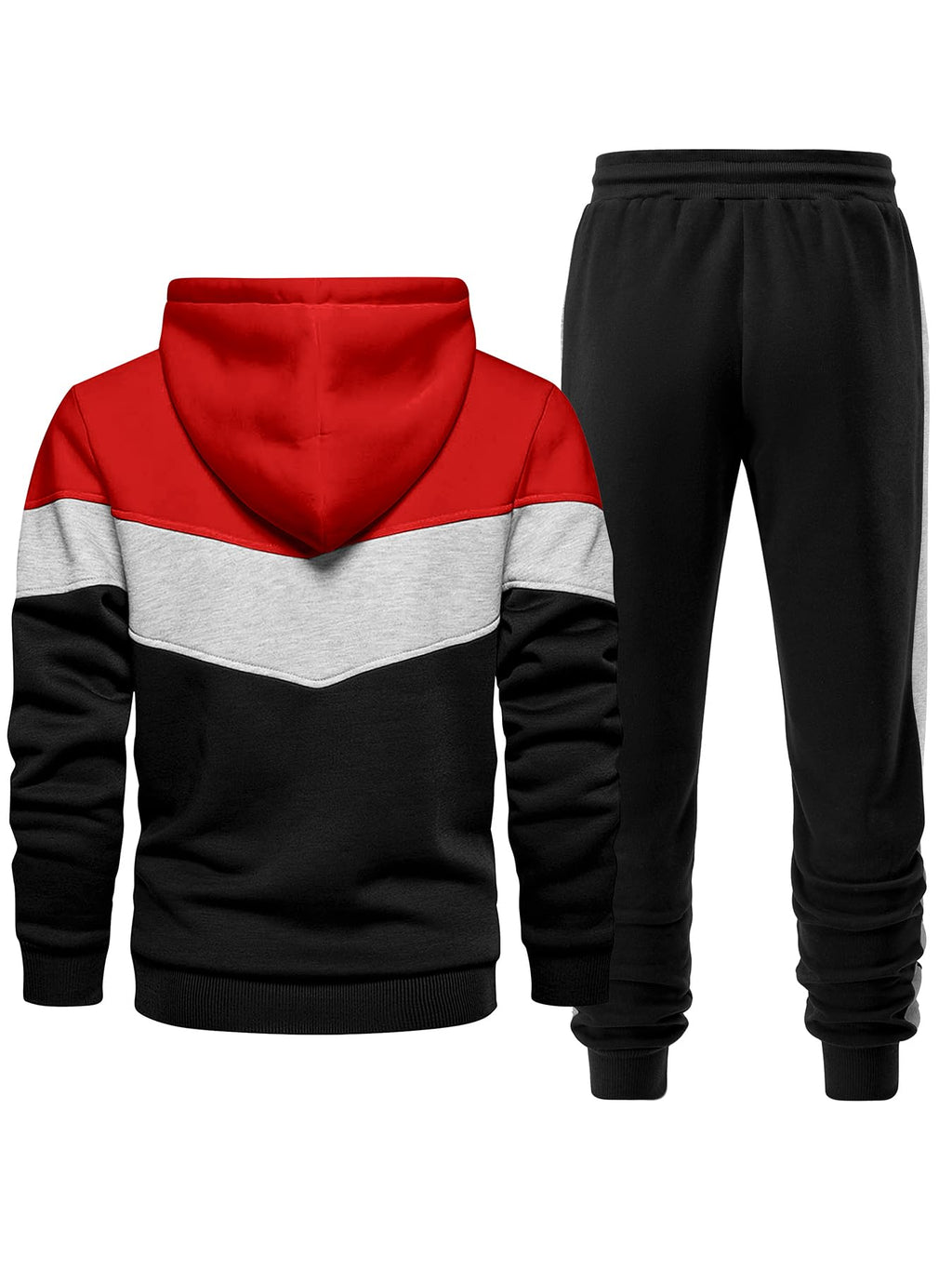 Riskrole Men's Hoodie Tracksuit 2 Pieces Set Athletic Casual Hooded Sweatshirt and Joggers Set Sweatsuit Outfits