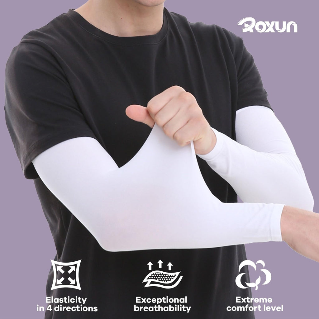 ROXUN Arm Sleeves, Cooling UV Sun Protection Sports Compression for Men/Women