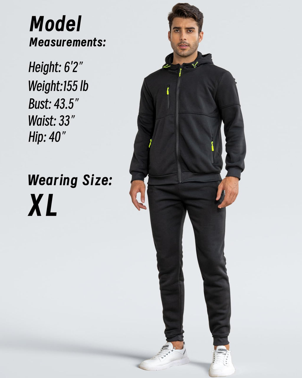 Hakjay Sweatsuits for Men 2 Piece Hoodie Men's Jogging Tracksuit Set Casual Athletic Long Sleeve Outfit Pullover Suit Set