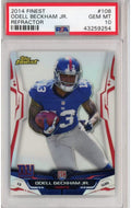 Graded 2014 Topps Finest Odell Beckham Jr. #108 Refractor Rookie RC Football Card PSA 10 Gem Mint