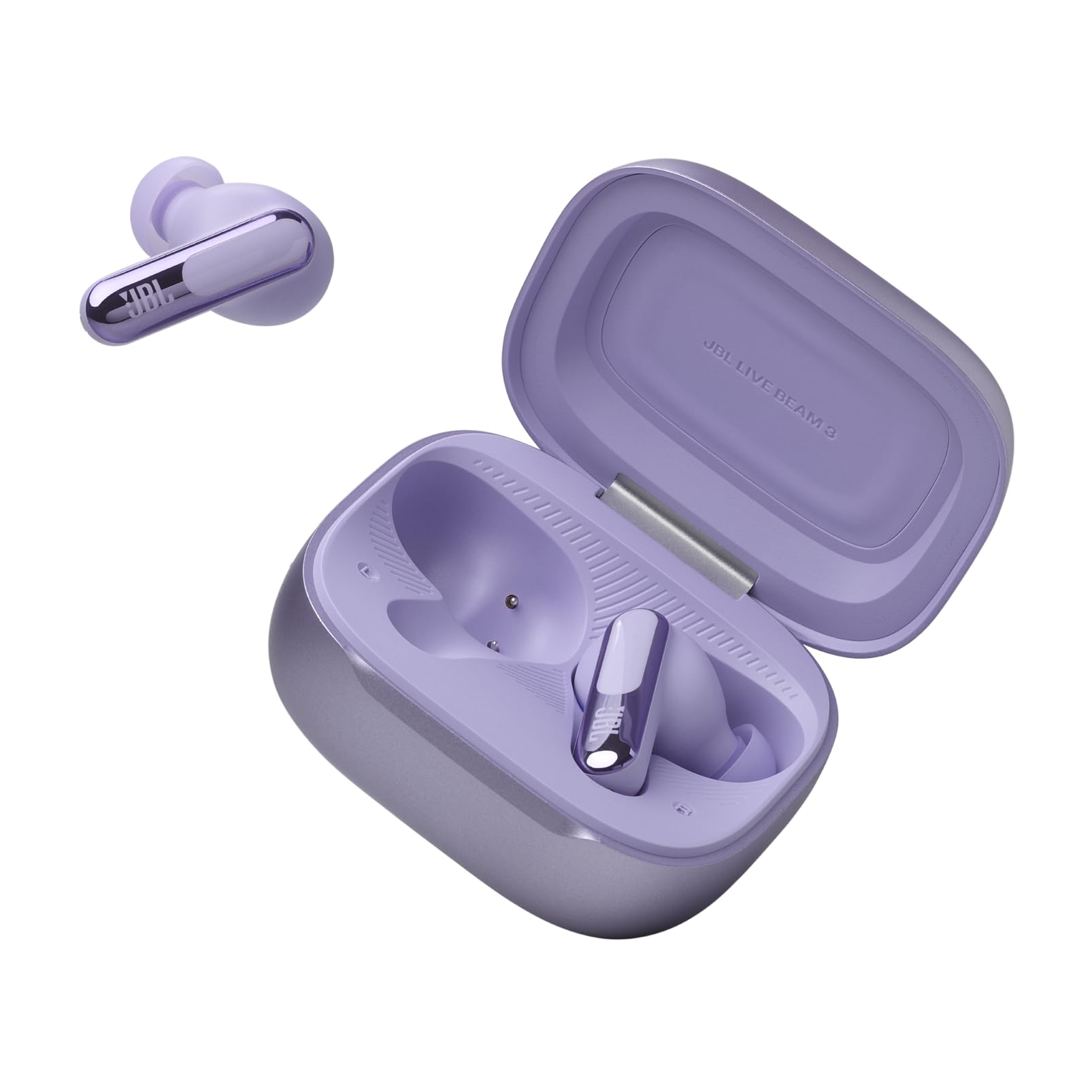 JBL Live Beam 3 - True Wireless Noise-Cancelling Stick-Closed Earbuds, 48Hrs Total Playback, Wireless Charging, 6 Mics for Perfect Calls, Multi-Point Connection, IP55 Waterproof and dustproof (Black)