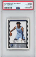 Graded 2019-20 Panini NBA Stickers Ja Morant #382 Rookie RC Basketball Card PSA 10 Gem Mint